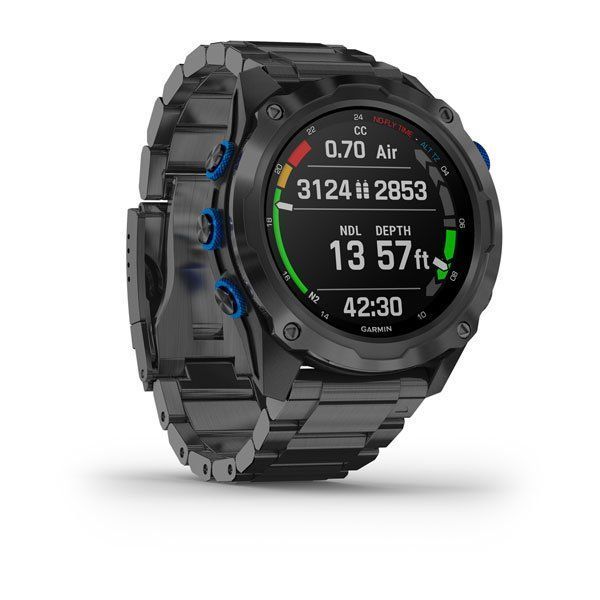 Смарт-годинник Garmin Descent Mk2i титановий сірий DLC з титановим ремінцем (в комплекті з Descent T1) 010-02132-12 фото