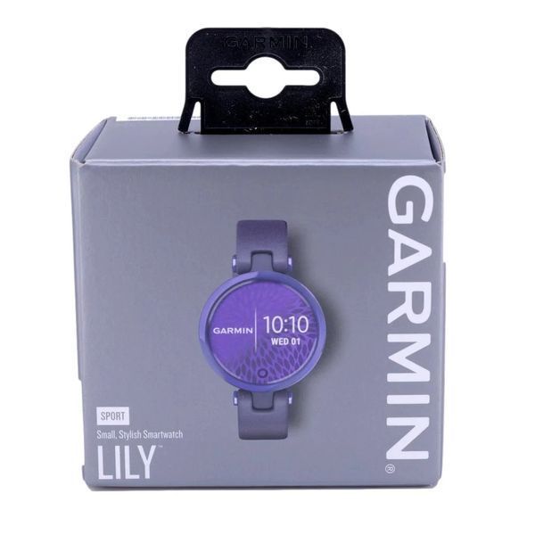 Смарт-годинник Garmin Lily SPORT з фіолетовими безелем та корпусом і з силіконовим ремінцем 010-02384-12 фото