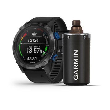 Смарт-часы Garmin Descent Mk2i титановые серые DLC с черным ремешком (в комплекте с Descent T1) 010-02132-13 фото