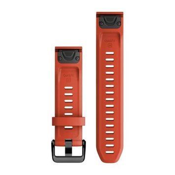Ремінці для годинника Garmin QuickFit 20 силіконові полум&rsquo;яно-червоні 010-13102-02 фото