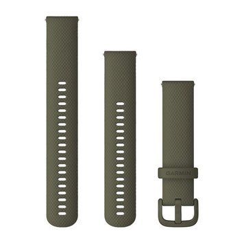 Швидкозмінні ремінці Garmin силіконові (20 мм) мохового кольору 010-13021-06 фото