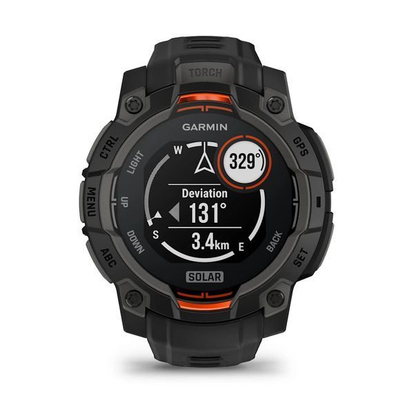 Смарт-годинник Garmin Instinct 3 (45 мм) Solar чорний 010-02934-00 фото