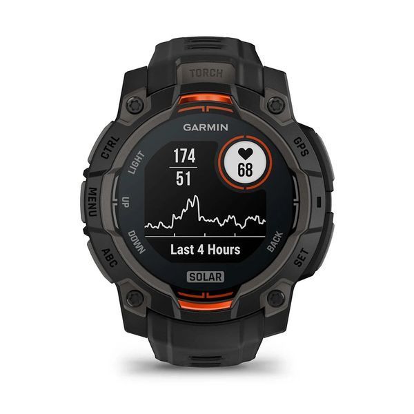 Смарт-годинник Garmin Instinct 3 (45 мм) Solar чорний 010-02934-00 фото