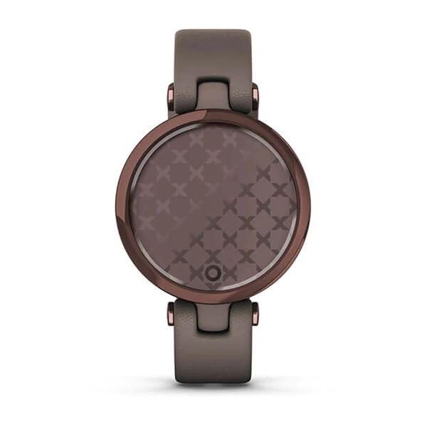 Смарт-часы Garmin Lily CLASSIC с бронзовым безелем, корпусом Paloma и кожаным ремешком 010-02384-B0 фото