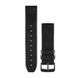Ремінці для годинника Garmin QuickFit 22 шкіряні, перфоровані чорні 010-12500-02 фото