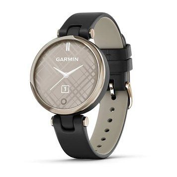 Смарт-часы Garmin Lily CLASSIC с золотистым безелем, черным корпусом и кожаным ремешком 010-02384-B1 фото