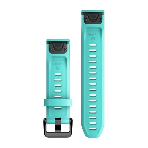 Ремінці для годинника Garmin QuickFit 20 силіконові бірюзові 010-13102-05 фото