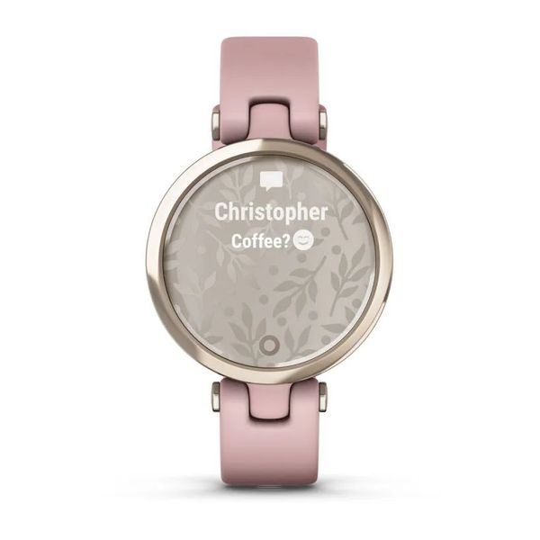 Смарт-часы Garmin Lily SPORT с золотистым безелем, розовым корпусом и силиконовым ремешком 010-02384-13 фото