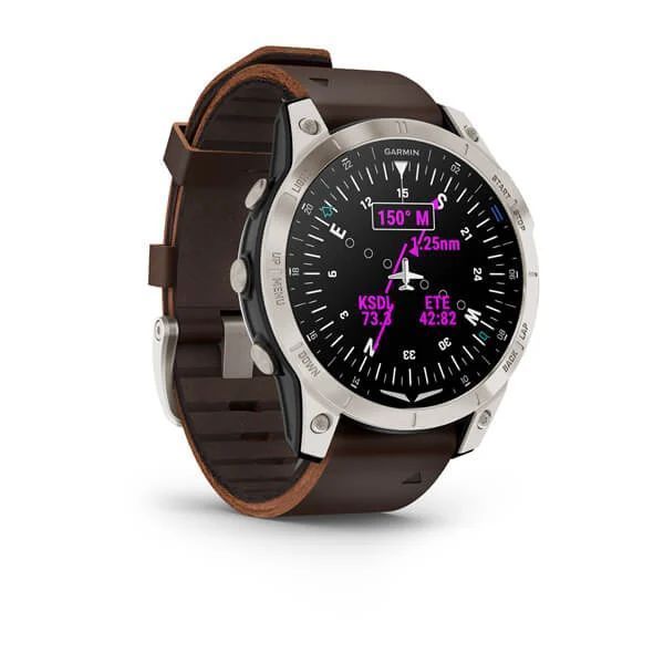 Смарт-годинник Garmin D2 Mach 1 з коричневим ремінцем Оксфорд 010-02582-55 фото