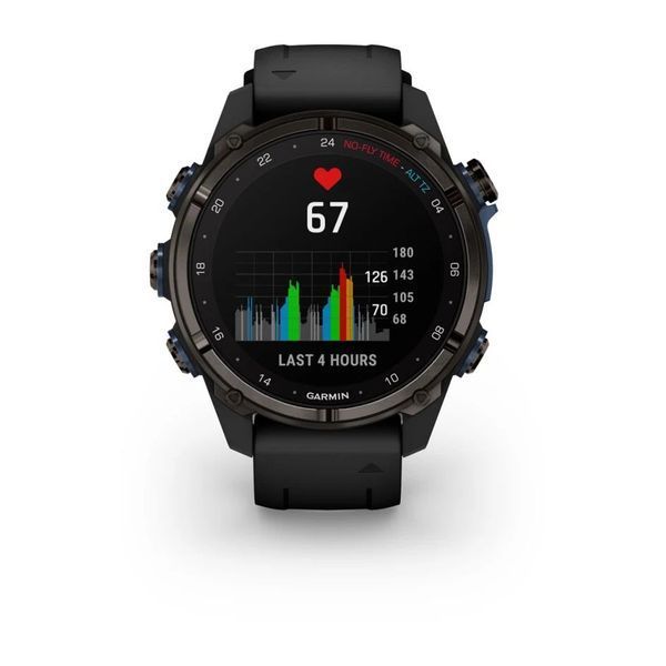 Смарт-часы Garmin Descent Mk3i (43 мм) карбоново-серые DLC титановые с черным силиконовым ремешком и Descent T2 Transceiver BNDL-DMK3i-43CGTDT2 фото