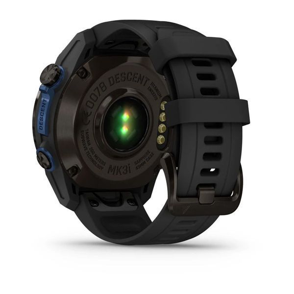 Смарт-часы Garmin Descent Mk3i (43 мм) карбоново-серые DLC титановые с черным силиконовым ремешком и Descent T2 Transceiver BNDL-DMK3i-43CGTDT2 фото