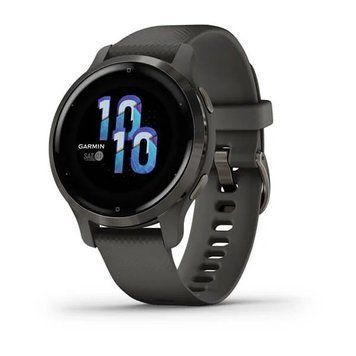 Смарт-годинник Garmin Venu 2S графітовий із силіконовим ремінцем 010-02429-10 фото