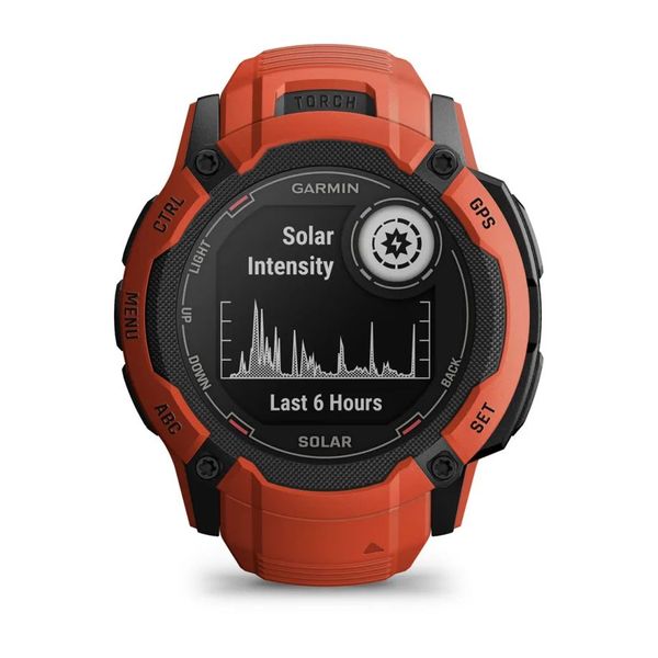 Смарт-часы Garmin Instinct 2X Solar красные 010-02805-01 фото