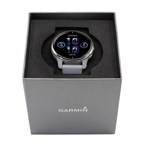 Смарт-часы Garmin Venu 2 Plus серые с силиконовым ремешком 010-02496-10 фото