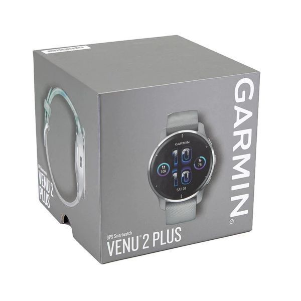Смарт-часы Garmin Venu 2 Plus серые с силиконовым ремешком 010-02496-10 фото