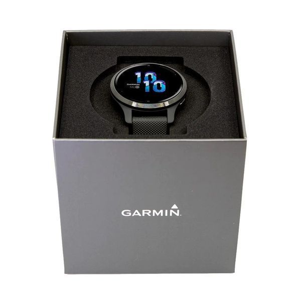 Смарт-годинник Garmin Venu 2S графітовий із силіконовим ремінцем 010-02429-10 фото