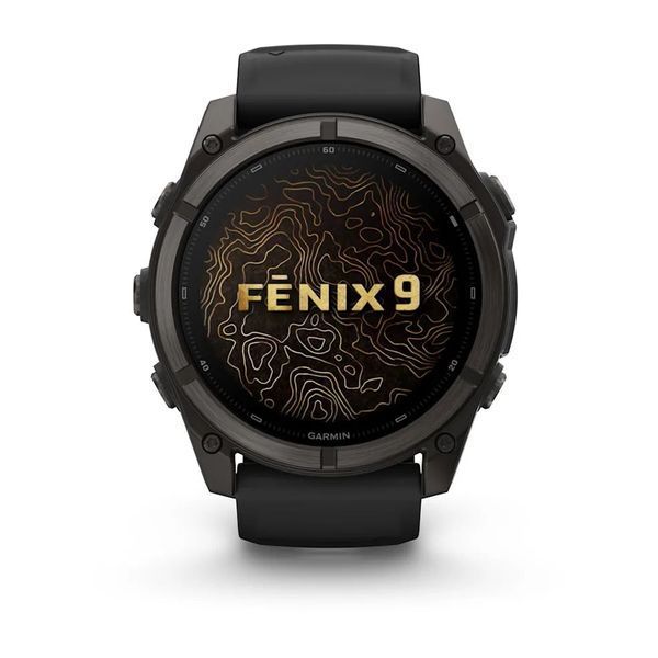 Смарт-годинник Garmin fenix 9 (51 мм) карбоново-сірий DLC титан чорний 010-04763-10 фото