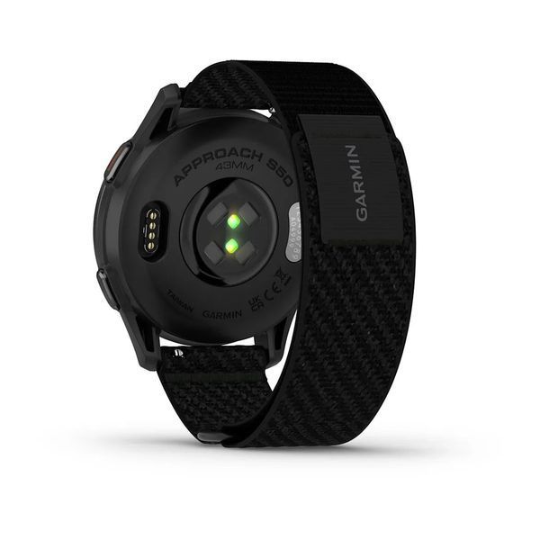 Смарт-годинник Garmin Approach S50 зі сланцевим алюмінієвим безелем та чорним нейлоновим ремінцем ComfortFit 010-03010-00 фото