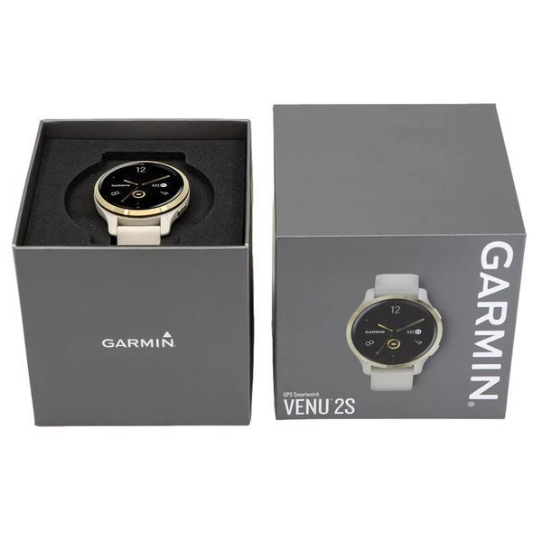 Смарт-годинник Garmin Venu 2S пісочний із силіконовим ремінцем 010-02429-11 фото