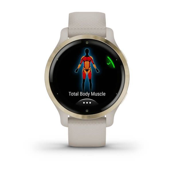 Смарт-годинник Garmin Venu 2S пісочний із силіконовим ремінцем 010-02429-11 фото