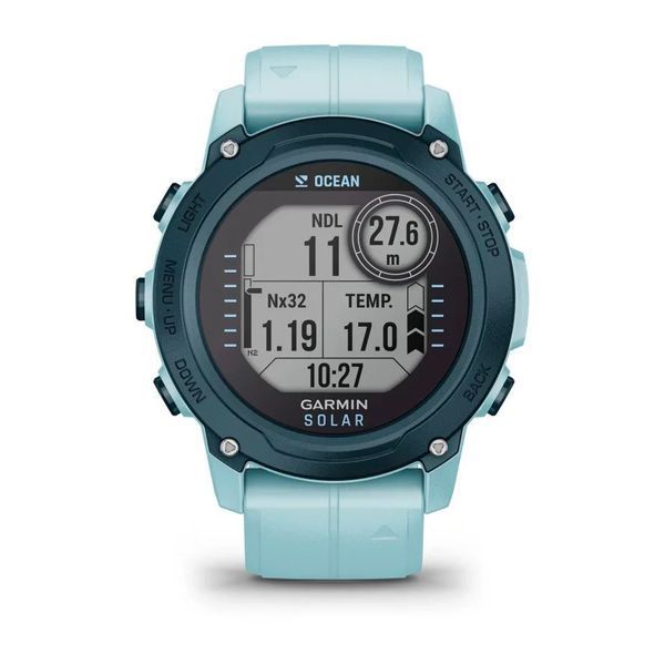 Смарт-годинник Garmin Descent G1 Solar Ocean Edition лазурний 010-02604-04 фото