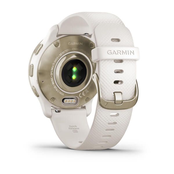 Смарт-часы Garmin Venu 2 Plus айвори с силиконовым ремешком 010-02496-12 фото
