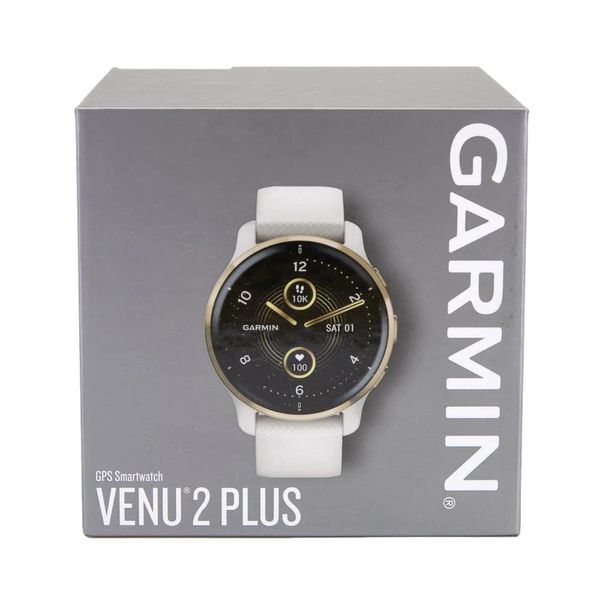 Смарт-годинник Garmin Venu 2 Plus айворі з силіконовим ремінцем 010-02496-12 фото