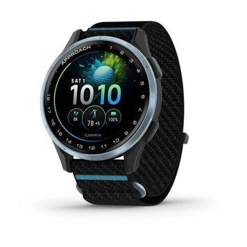 Смарт-годинник Garmin Approach J1 з чорно-блакитним ремінцем ComfortFit 010-03898-00 фото