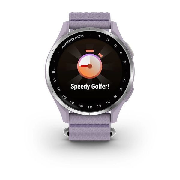 Смарт-годинник Garmin Approach J1 з бузковим ремінцем ComfortFit 010-03898-10 фото
