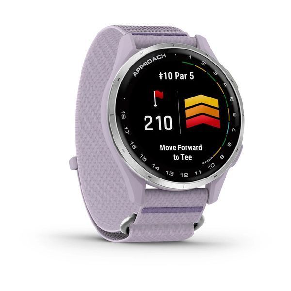Смарт-годинник Garmin Approach J1 з бузковим ремінцем ComfortFit 010-03898-10 фото