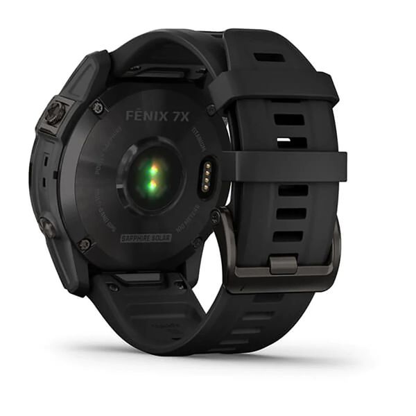 Смарт-часы Garmin fenix 7X Sapphire Solar титановые DLC серые с черным ремешком 010-02541-11 фото