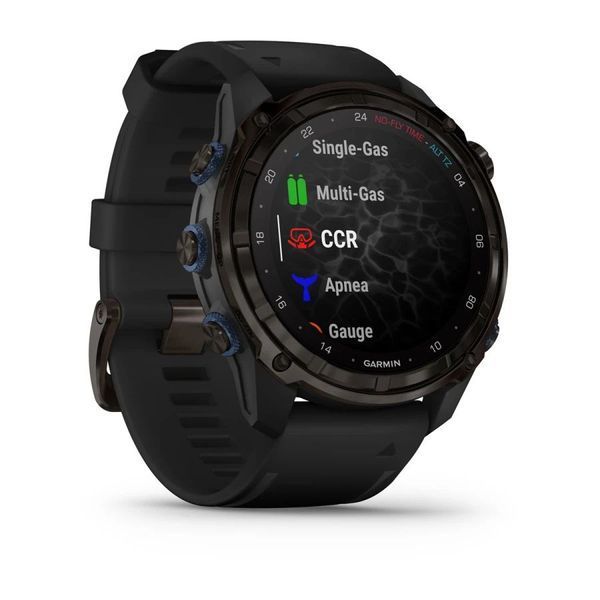 Смарт-часы Garmin Descent Mk3i (51 мм) карбоново-серые DLC титановые с черным силиконовым ремешком и Descent T2 Transceiver BNDL-DMK3-51CGDT2 фото