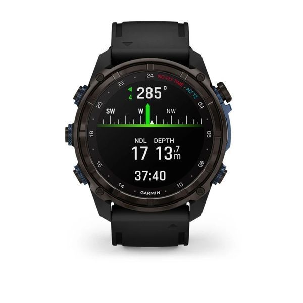 Смарт-часы Garmin Descent Mk3i (51 мм) карбоново-серые DLC титановые с черным силиконовым ремешком и Descent T2 Transceiver BNDL-DMK3-51CGDT2 фото