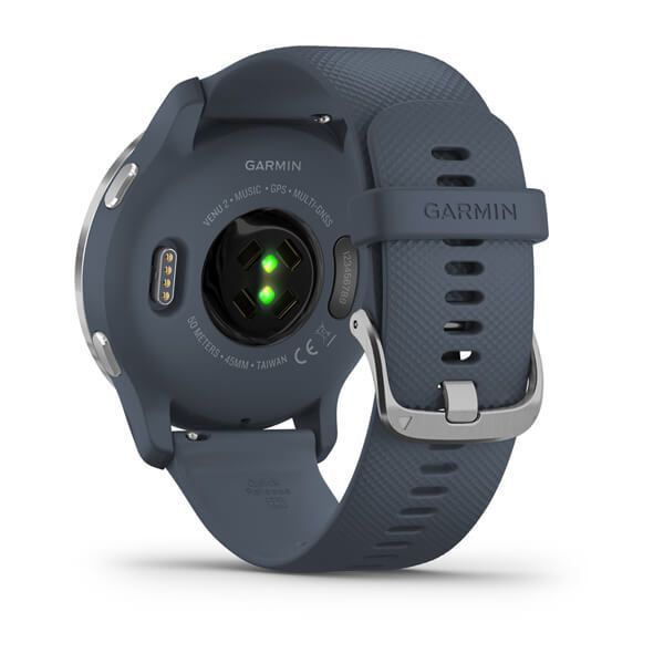 Смарт-годинник Garmin Venu 2 синій граніт зі сріблястим безелем 010-02430-10 фото