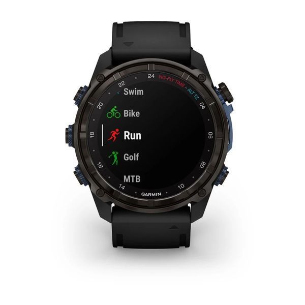 Смарт-часы Garmin Descent Mk3i (51 мм) карбоново-серые DLC титановые с черным силиконовым ремешком 010-02752-11 фото