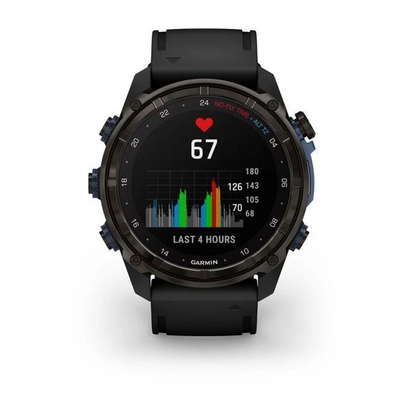 Смарт-часы Garmin Descent Mk3i (51 мм) карбоново-серые DLC титановые с черным силиконовым ремешком 010-02752-11 фото