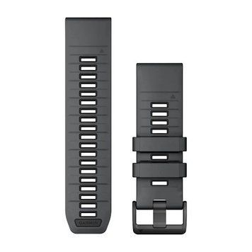 Ремешки для часов Garmin QuickFit 26 силиконовые грифельно-серые/черные 010-13393-11 фото