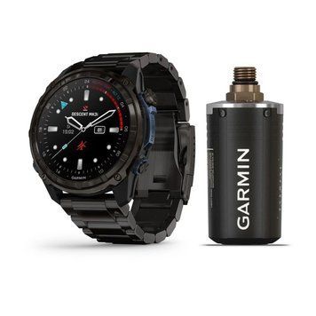 Смарт-часы Garmin Descent Mk3i (51 мм) карбоново-серые DLC титановые с DLC титановым ремешком и Descent T2 Transceiver BNDL-DMK3i-51CGTTDT2 фото