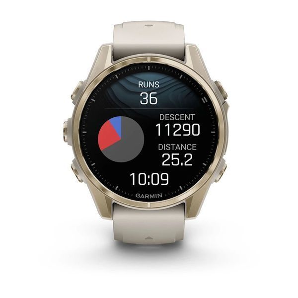 Смарт-годинник Garmin fenix 8 AMOLED (43 мм) Sapphire золотистий/туманно-сірий пісочний  010-02903-11 фото