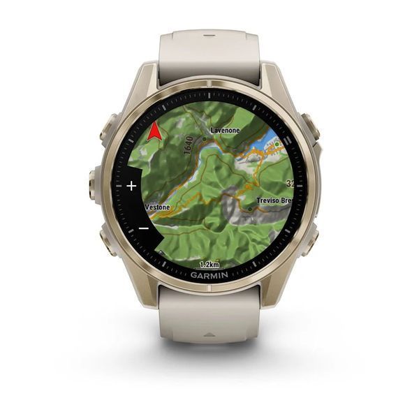 Смарт-годинник Garmin fenix 8 AMOLED (43 мм) Sapphire золотистий/туманно-сірий пісочний  010-02903-11 фото