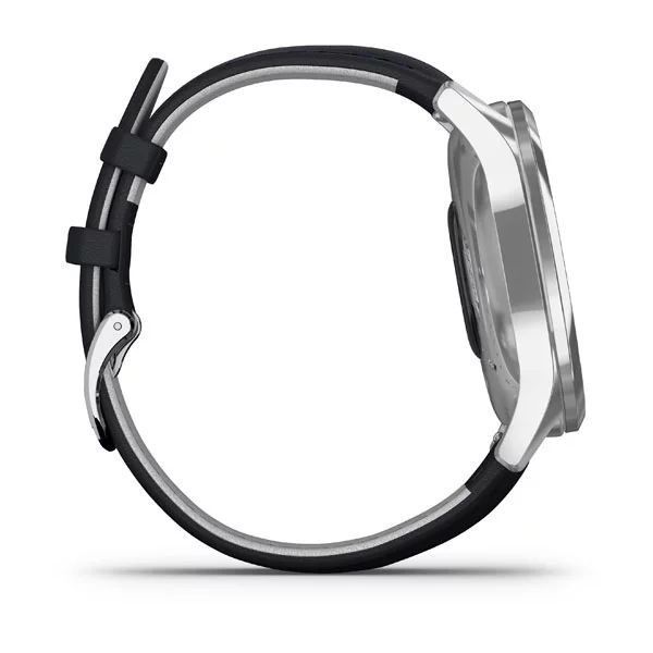 Смарт-годинник Garmin vivomove Luxe зі сріблястим корпусом та темно-синім ремінцем 010-02241-20     фото