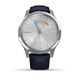 Смарт-годинник Garmin vivomove Luxe зі сріблястим корпусом та темно-синім ремінцем 010-02241-20     фото 6