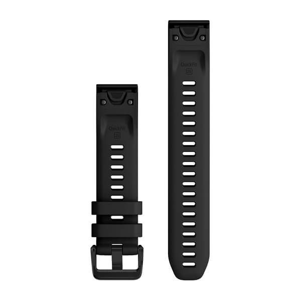 Ремінці для годинника Garmin QuickFit 20 силіконові, чорні (із 3 частин, для дайвінгу) 010-13028-00 фото