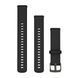 Быстросменные ремешки Garmin силиконовые (18 мм) черные 010-13406-02 фото