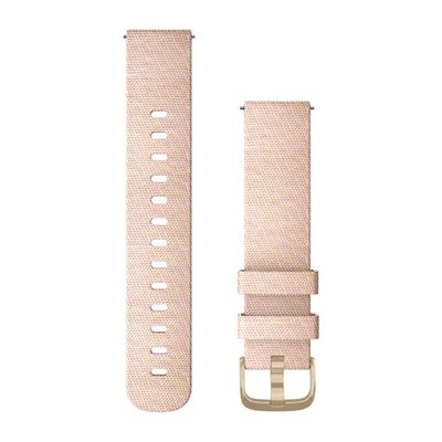 Швидкозмінні ремінці для смарт-годинника Garmin 20 мм нейлонові Blush pink/light gold 010-12924-12 фото
