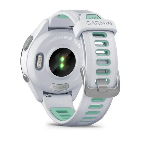 Смарт-годинник Garmin Forerunner 265s з білим/неотропік силіконовим ремінцем 010-02810-14 фото
