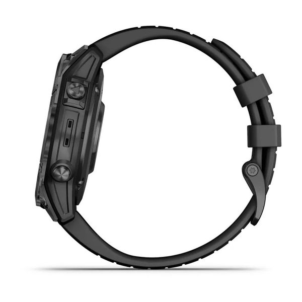 Смарт-годинник Garmin epix Pro (Gen 2) Standard Edition (47мм) сірий з чорним ремінцем 010-02803-01 фото