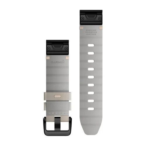 Ремешки для часов Garmin QuickFit 20 fenix 7s Collection кожаные цвета известняка 010-13102-06 фото