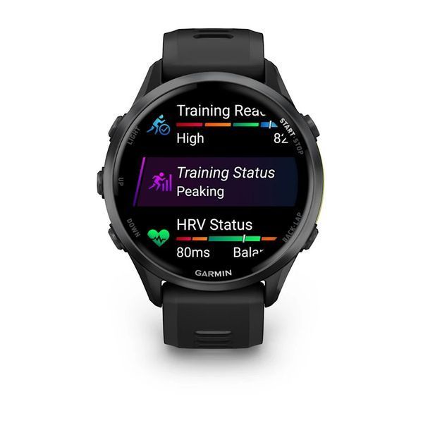 Смарт-годинник Garmin Forerunner 970 карбоново-сірий DLC титан/чорний 010-02969-10 фото