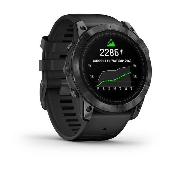 Смарт-годинник Garmin epix Pro (Gen 2) Standard Edition (51мм) сірий з чорним ремінцем 010-02804-21 фото